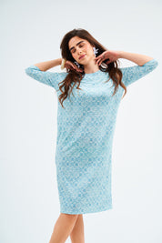 Vestido cuadrado - Talavera Turquesa