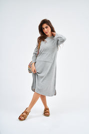 Pull-over robe PLC Terry Grey