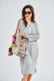 Pull-over robe PLC Terry Grey