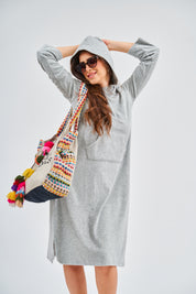 Pull-over robe PLC Terry Grey