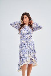 Loose Basic Dress - Blue Lapis  (Includes Complimentary Wrap)