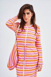 Sunset Chevron Robe