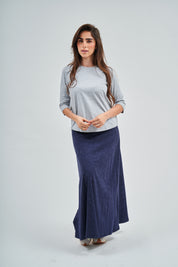 Falda maxi Dalia en lavado denim
