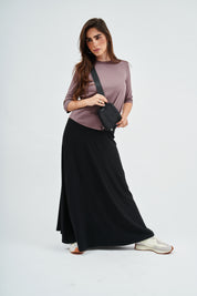 Falda larga maxi Black Dalia