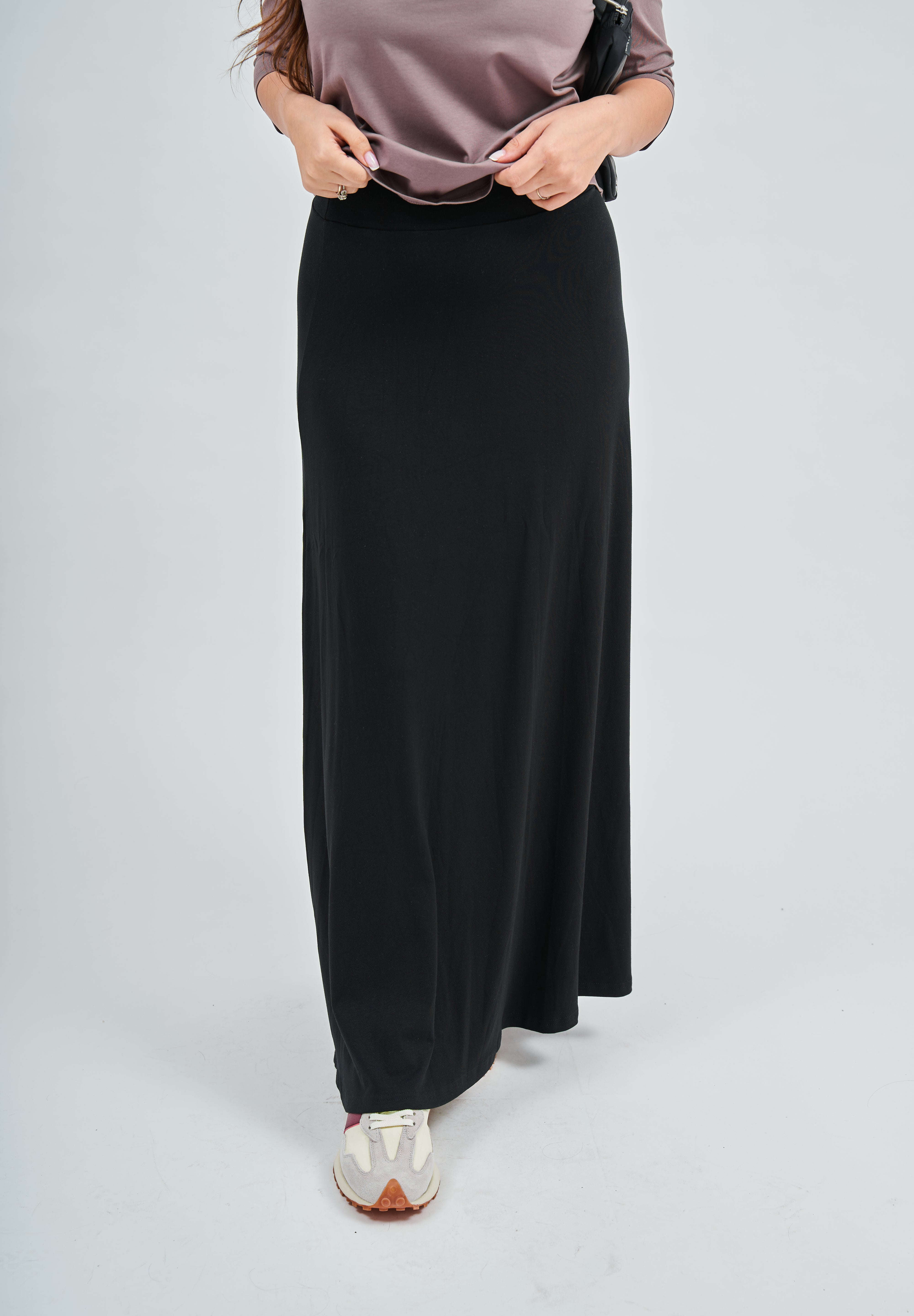 Falda larga maxi Black Dalia