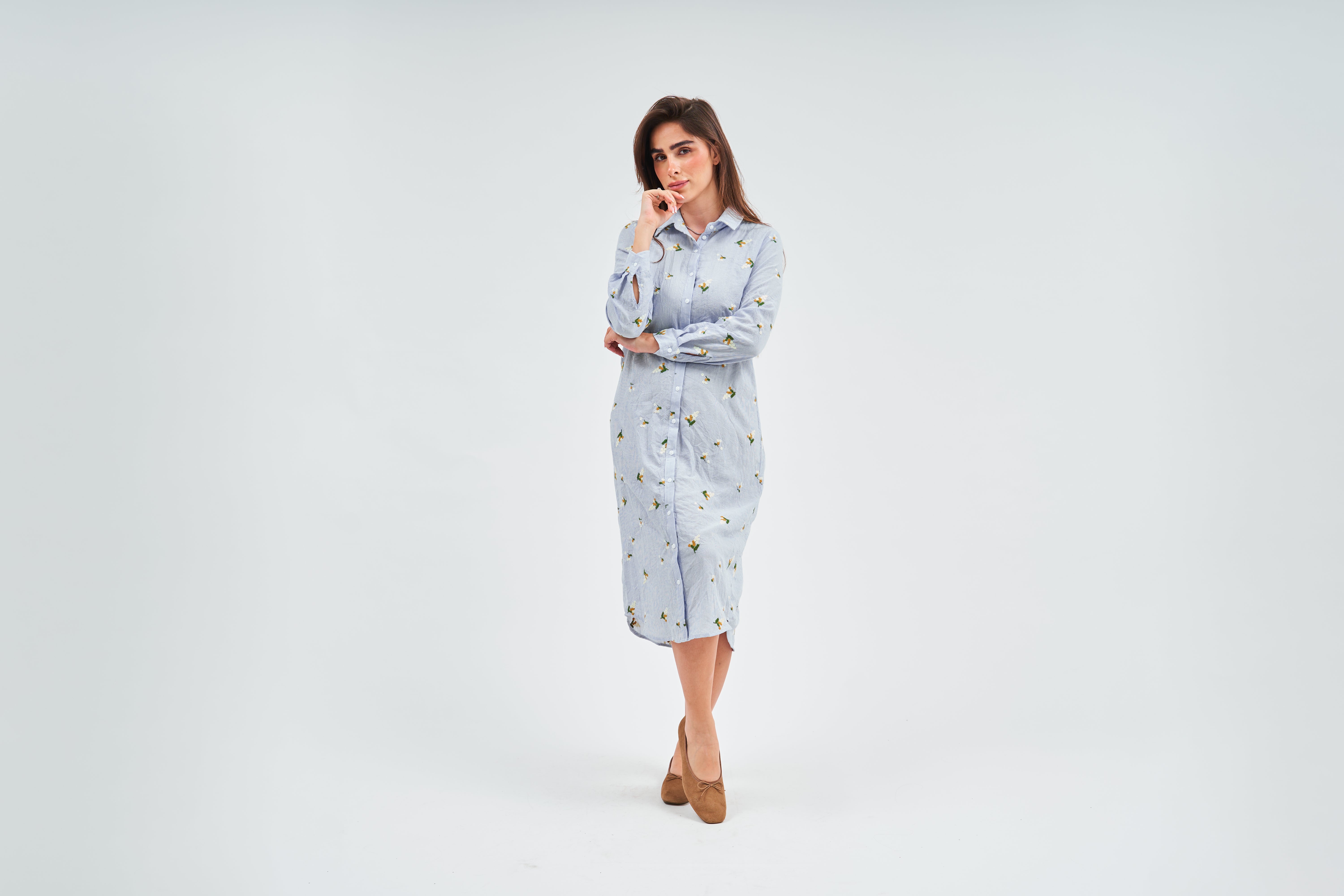 (Cotton) Fringe Dress - With Pockets