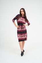 Load image into Gallery viewer, Square Dress - Maroon Tye Dye