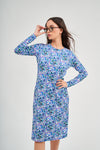 Loose Basic Dress - Blue Raspberry