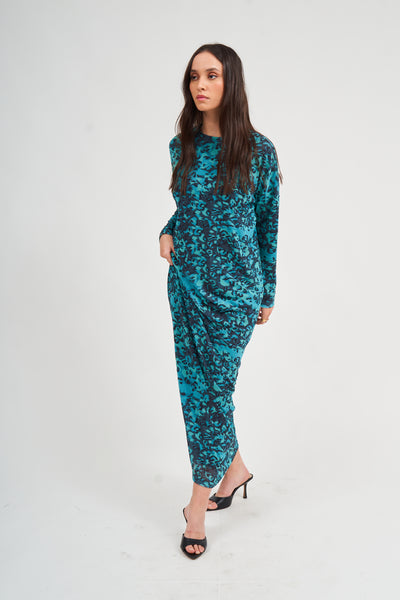 Mesh Dalia Maxi - Teal Peacock