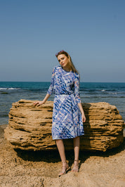 Swing Dress - Blue Tie Dye