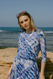 Swing Dress - Blue Tie Dye