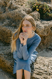 Basic Dress - Denim Blue