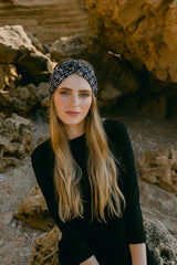 Diadema de Tweed Negra