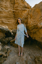 Swing Dress - Blue Cloud