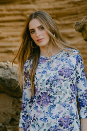 Triangle Back Top - Floral Violet