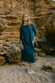 Swing Dress - Paon uni