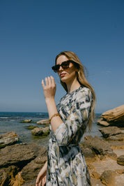 Swing Dress - Green Tie Dye