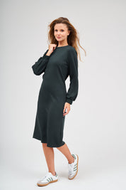 Puff Sleeve Dress - Jade