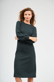 Puff Sleeve Dress - Jade