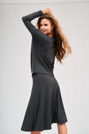 Dalia Top - Heather Grey