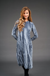 Loose Basic Dress - Velvet Grey