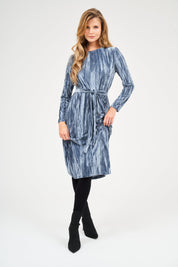 Loose Basic Dress - Velvet Grey