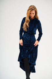 V-Neck Top - Sapphire