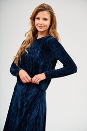 V-Neck Top - Sapphire