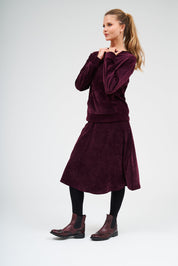 Riva Top with Hood - Burgundy