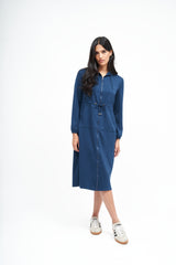 NW Hoodie Long Dress : Paon