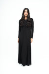 New Slant Maxi Sparkle Dress: Black