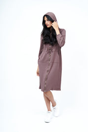 NW Hoodie Dress: Mocha