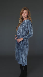 Loose Basic Dress - Velvet Grey