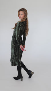 Loose Basic Dress - Olive