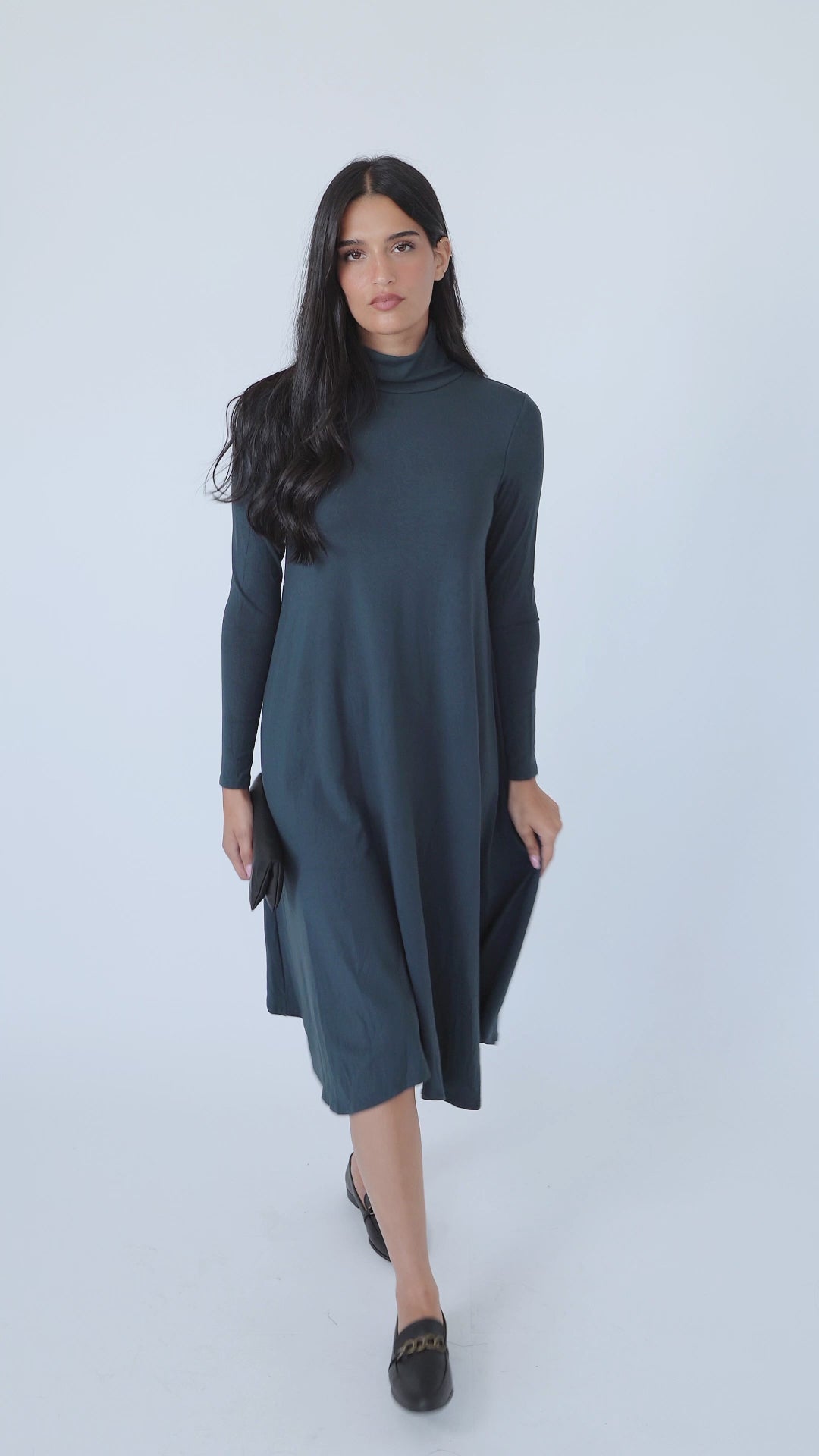 NW Flow Turtle Dress: Jade