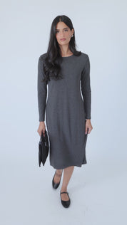 NW Loose Basic Dress: Grey