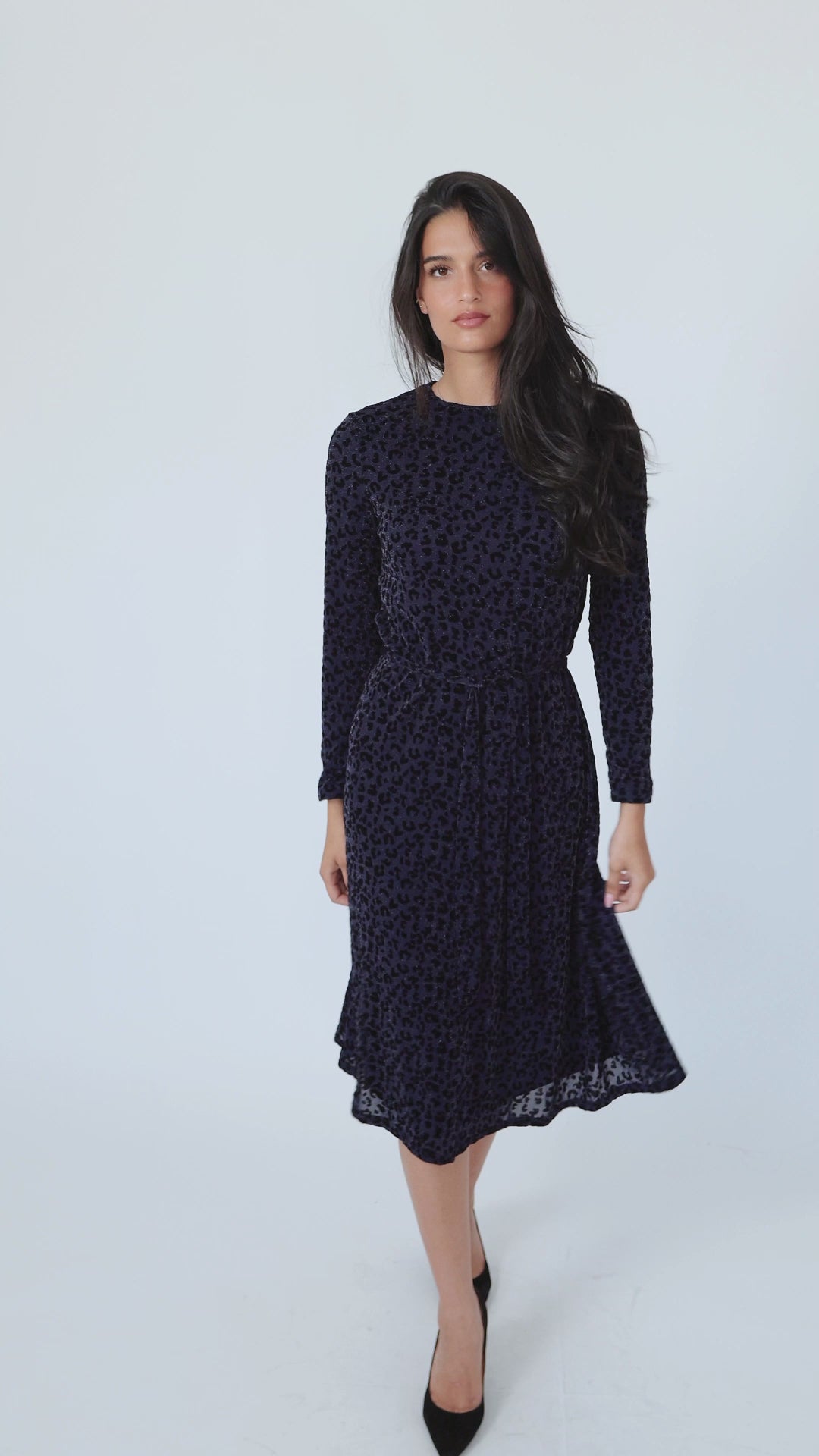 New Alyssa Swing Dress: Navy
