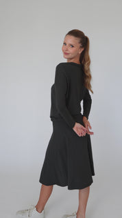 Dalia Skirt - Hunter Green