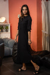 BLACK AVIVA MAXI DRESS