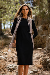 Vestido Básico Negro de Canalé