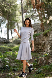 Heather Grey Dalia Skirt